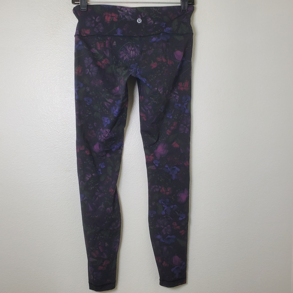 Lululemon Wunder Under High-Rise Tight 28 Midnight Orchid Multi Floral Leggings - Picture 6 of 11